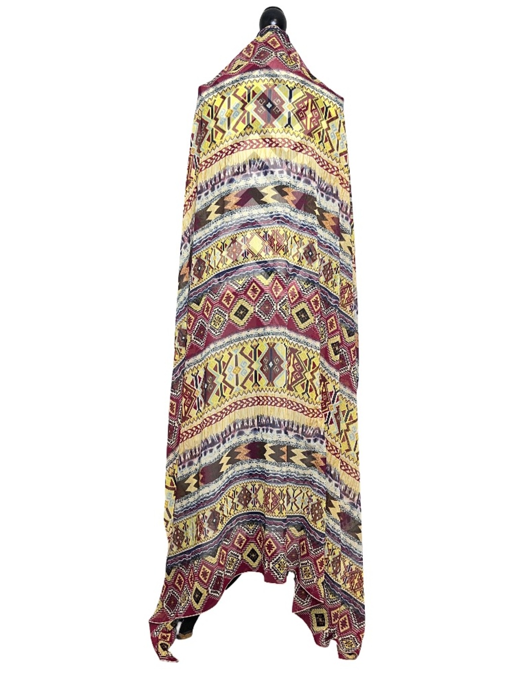 Missoni Sheer Western Southwestern Boho Aztec Large Scarf Wrap Shawl